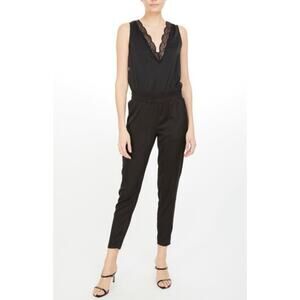 NEW NWT Generation Love Kenji Lace Jumpsuit Black XS